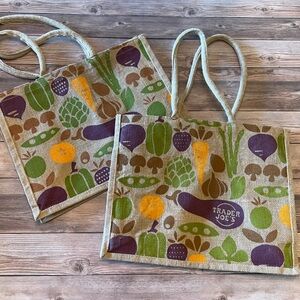 Trader Joe Eco-Friendly Tote Bag with Colorful Prints
